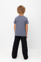 пижама  для мальчика  К 1599/мокрый асфальт,геометрия