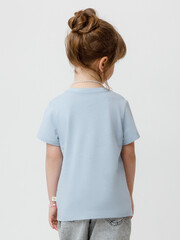 фуфайка  для девочки  КР 302865/серо-голубой 1362 к664