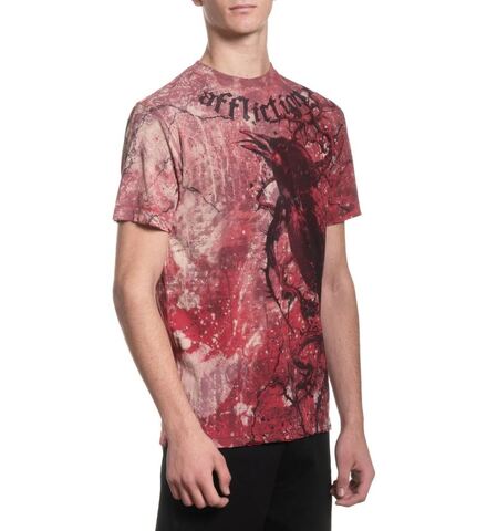 Affliction | Футболка мужская Lone Crow Tee A28039 справа