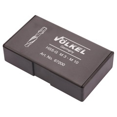 Набор метчиков для шуруповерта 3 в 1 M3 -M10 HSS-G 7пр Volkel 67200