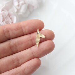 Подвеска Хвост кита 22*11 мм, позолота, П256