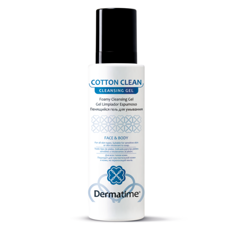 COTTON CLEAN Foamy Cleansing Gel / HOME (Dermatime) – Пенящийся гель для умывания 200 мл.