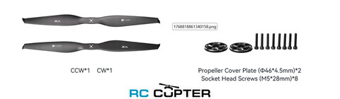 Пропеллер карбоновый VZ 42x16.5 T-Motor (пара)