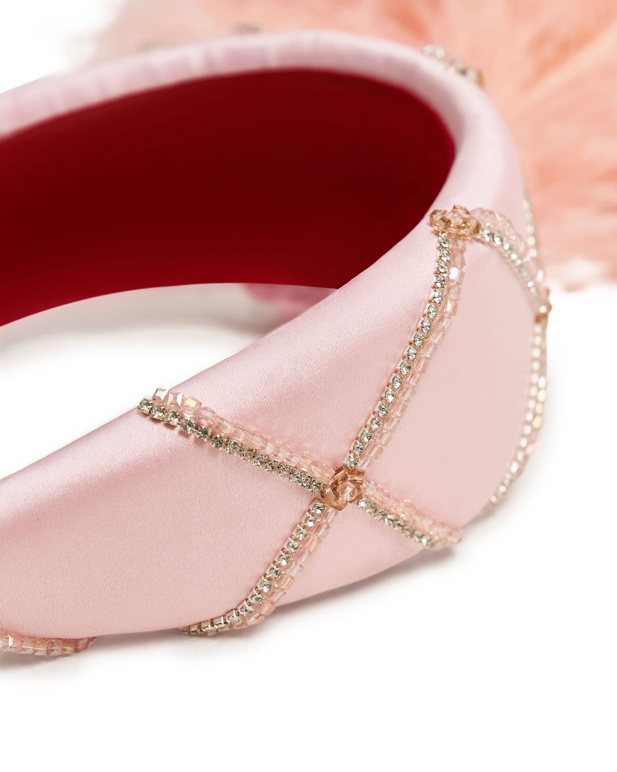 Ободок с ручной вышивкой