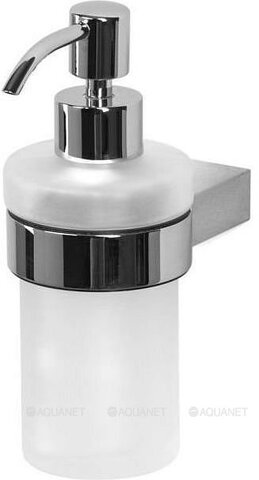Aquanet 5681-1 5681-1 Дозатор для мыла стекло с держателем Aquanet, хром (187066)
