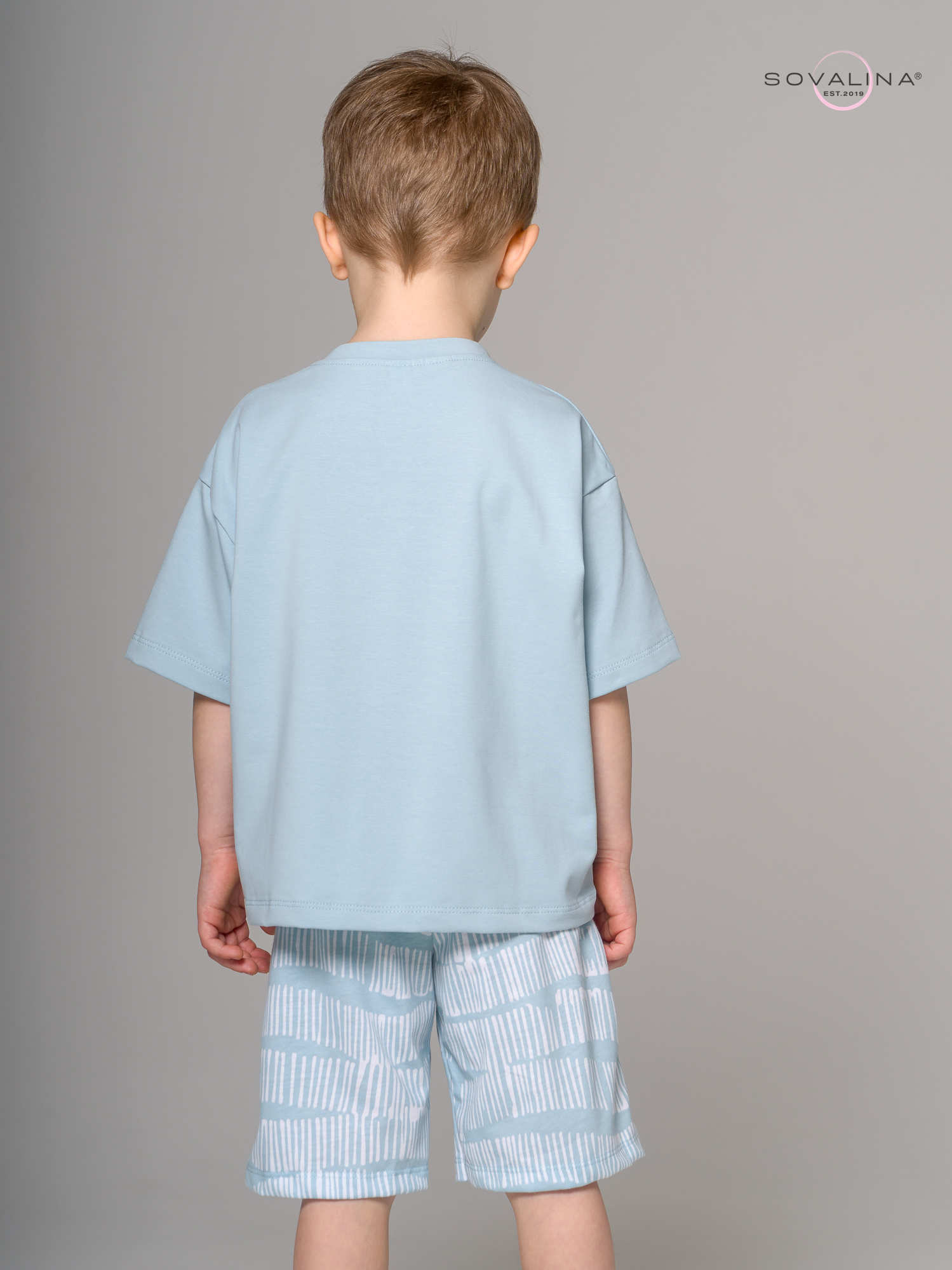 Костюм Light men бирюза-белые волны MAX