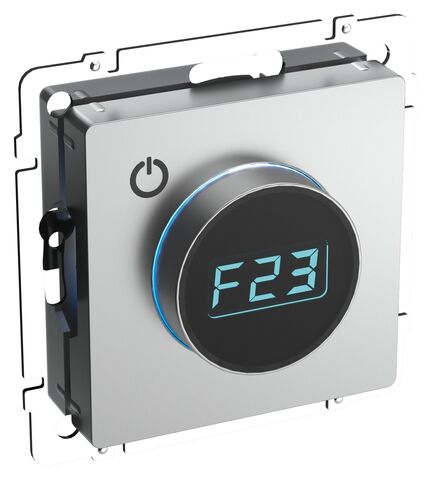 BRITE Термостат электронный с инд. ТС10-1-БрА алюм. IEK