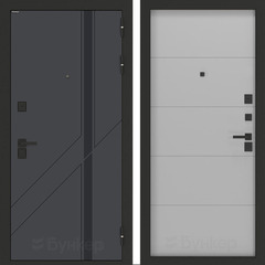Входная металлическая дверь Бункер БН-12 Веллюто верде ФЛ-649 Серый софт