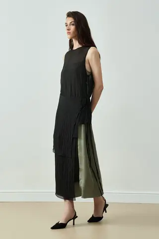 Топ из жатого тенселя на завязках Ripple / Волна