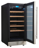 Винный шкаф Cellar Private CP032-1T серебристая дверь