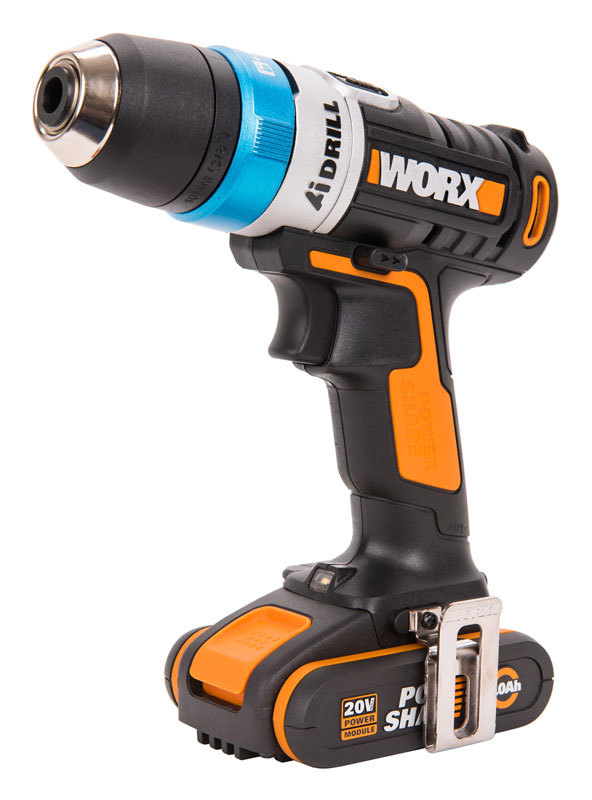 Дрель-шуруповерт аккумуляторная WORX AiDrill WX178, 20В, 2Ач x1, кейс