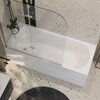 Душевая шторка на ванну Cezares ECO-V-21 ECO-O-V-21-120/140-P-Cr-R