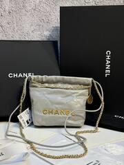 Сумка Chanel 22 mini серый