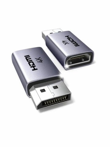 Адаптер  UGREEN DP130 (55935) DisplayPort to HDMI 4K Adapter 2шт, серый