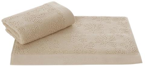 Набор махровых салфеток LEAF JAKARLI 30х50 3шт Soft Cotton (Турция)