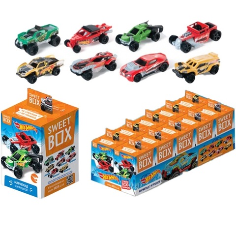 СВИТБОКС HOT WHEELS 3 Мармелад с игрушкой в коробочке 1кор*12бл*10шт,10г.