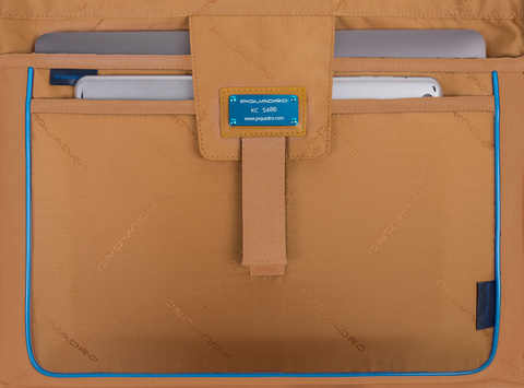 Сумка Piquadro Hakone CA3335S104/CUBL жёлтый/синий, кожа натуральная