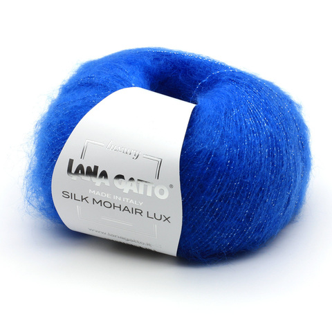 Пряжа Lana Gatto Silk Mohair Lux 9376 электрик