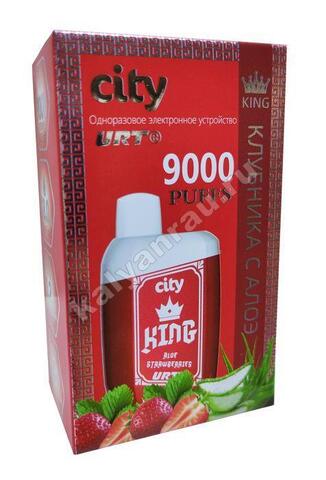 City King Алоэ Клубника 9000 затяжек