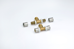 Тройник с наружной резьбой RIIFO Omni пресс латунь 40-1 1/4"НР-40