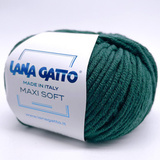 Пряжа Lana Gatto Maxi Soft 8563 зеленый