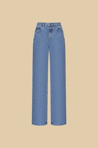 Джинсы женские прямые  STRAIGHT light blue