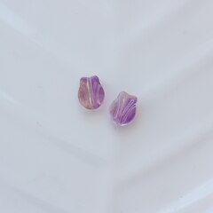 Подвеска Цветок роза, акрил, сиреневый 10*8 мм, Ф033