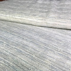 Ткань твид с органзой с голубой нитью 3005