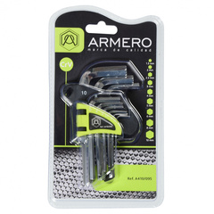 Набор шестигранных ключей Armero A410/095, короткие