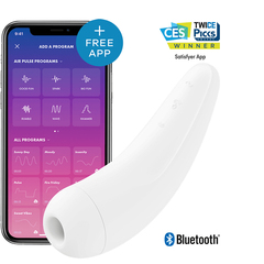 Белый вакуум-волновой стимулятор Satisfyer Curvy 2+ - 