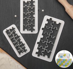 Набор вырубок «Фигуры. Пазл», 3 шт.