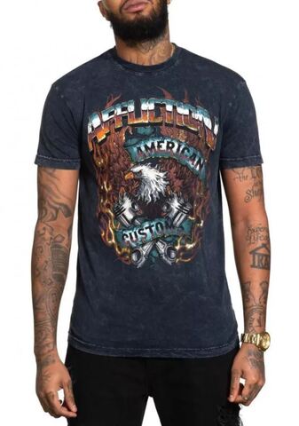 Affliction | Футболка мужская AC EAGLE FIRE BLACK A26052 перед