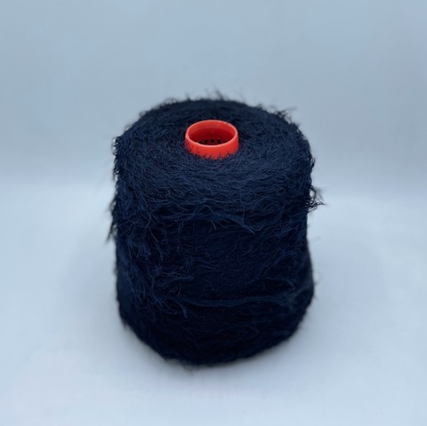 Бобинная пряжа (пр.Италия), art-Feather 130м/100гр.80%Меринос, 10%Шелк, 10%Полиамид, цвет-Темно-синий арт.31409