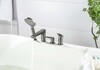 Aquatek AQ1148BGM AQ1148BGM БЕТТА смеситель на борт ванны на 4 отв., шлиф. черный хром