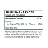 Витамин Д3 1000 МЕ, Vitamin D-1000 IU, Thorne Research, 90 капсул 5