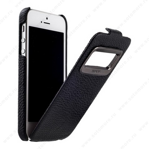 Чехол-флип HOCO для iPhone SE/ 5s/ 5C/ 5 - HOCO Leather Case Marquess Black