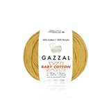 Пряжа Gazzal Baby Cotton XL 3447 горчица