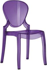 Стул прозрачный, Pedrali Queen, фиолетовый