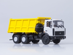 MAZ-5516 tipper gray-yellow AutoHistory 1:43