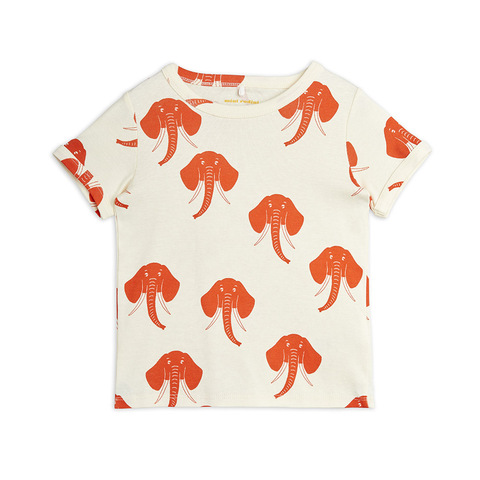 Футболка Mini Rodini Elephants AOP White