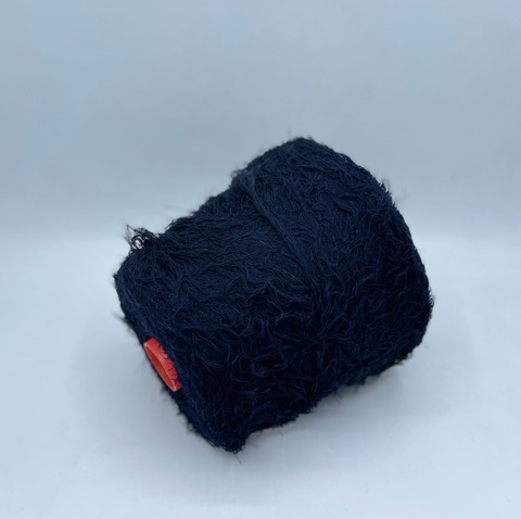 Бобинная пряжа (пр.Италия), art-Feather 130м/100гр.80%Меринос, 10%Шелк, 10%Полиамид, цвет-Темно-синий арт.31409
