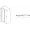 Душевая дверь ABBER Schwarzer Diamant AG30180B