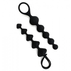 Набор анальных стимуляторов Satisfyer Love Beads black (2 шт)