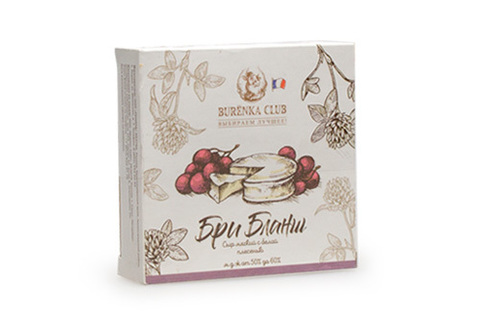 Сыр Бри Бланш с белой плесенью Burenka Club, 125г