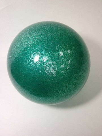 Мяч AMAYA 18,5 см бирюзовый флуоресцентный для художественной гимнастики