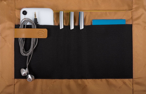 Сумка Piquadro Hakone CA3335S104/CUBL жёлтый/синий, кожа натуральная