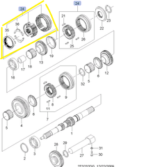 МУФТА 5-Й ПЕРЕДАЧИ В СБОРЕ AVEO 1,2 DOHC GM