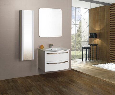 Cezares 54356 COMFORT База под раковину подвесная с двумя выдвижными ящиками Bianco lucido, 74x51x55