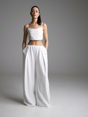 Брюки широкие "ЯR 24' молоко