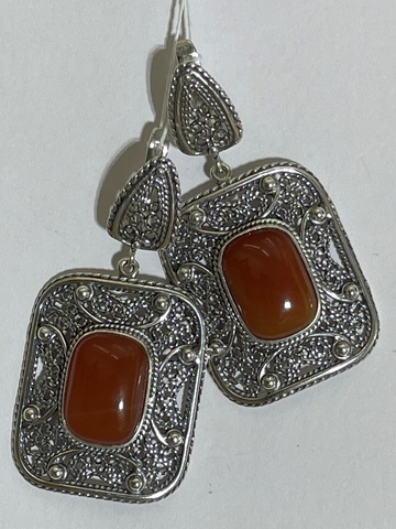 Филигрань (серьги из серебра)